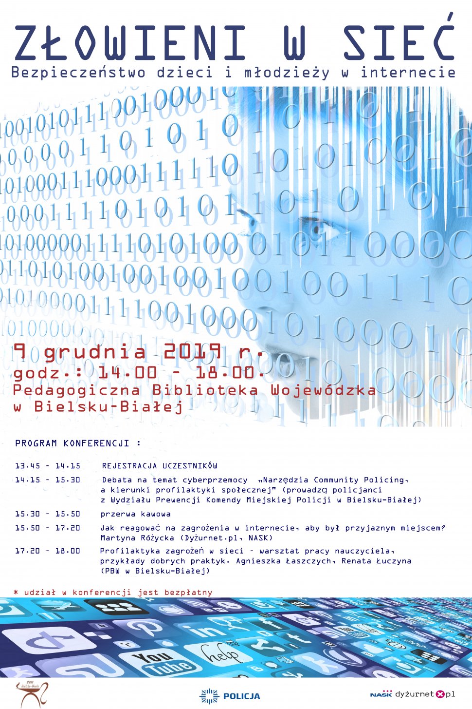 Plakat informacyjny na temat konferencji